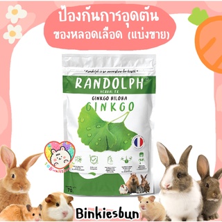 🐰 RANDOLPH แรนดอล์ฟ เฮอเบิลทีเอ็กซ์ กิงโกะ บิโลบา ป้องกันการอุดตันของหลอดเลือด  ( แบ่งขาย 6 เม็ด ) 🐹