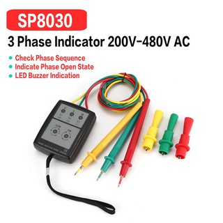 sp 8030 3 phase เครื่องวัดค่ามิเตอร์ 200 v - 480 v