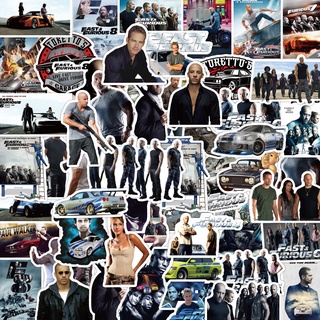 สติ๊กเกอร์พีวีซีกันน้ํา Fast &amp; Furious Movies 50 ชิ้น