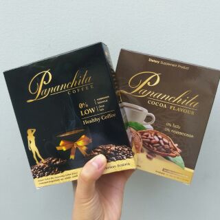 ขายเป็น เซต กาแฟ  &amp; โกโก้ ปนันชิตา pananchita Coffee &amp; Cocoa Flavour (1กล่องมี10ซอง)