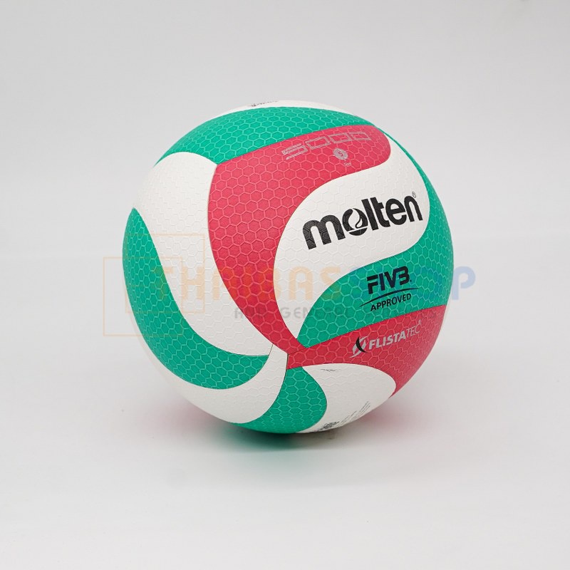 ภาพสินค้าลูกวอลเล่ย์ Molten V5M5000 100% ลูกวอลเลย์บอล size 5 หนัง PU ที่ใช้แข่งขันเกมส์นานาชาติ จากร้าน thaibasshop บน Shopee ภาพที่ 1