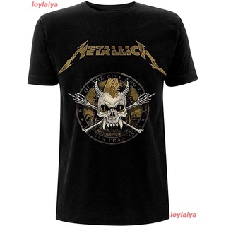TSHIRTฝ้ายloylaiya Metallica - Scary Guy Seal Black T Shirt เมทัลลิกา ​วงร็อค เสื้อยืดพิมลาย เสื้อยืดชาย เสื้อยืดผูหญิง