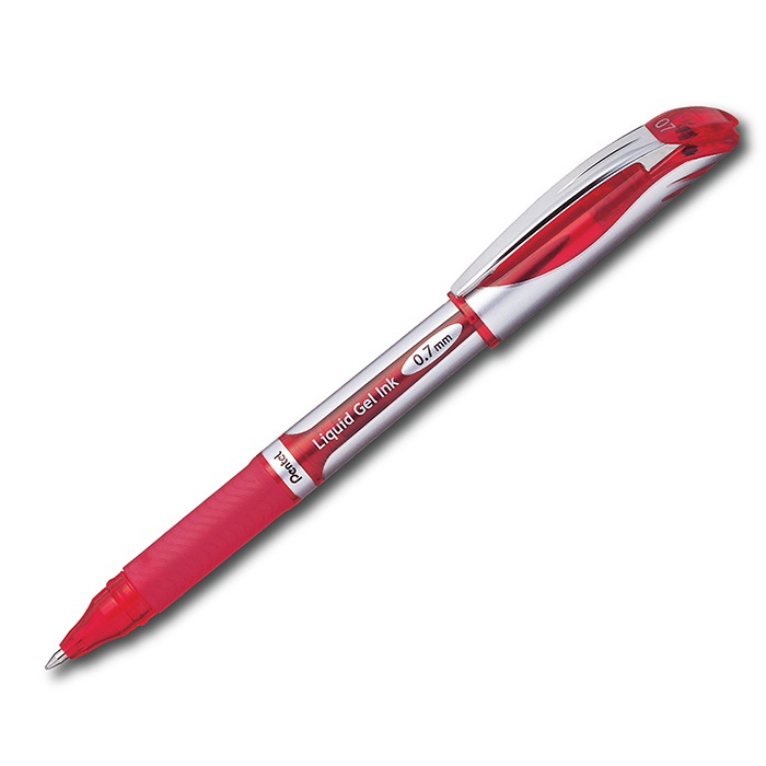 Pentel (เพนเทล) ปากกาหมึกเจล สีแดง Pentel ENERGEL BL57 หัวปากกา 0.7mm ...