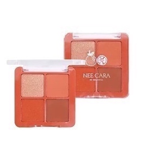 Nee Cara Mini Fruits Eyeshadow Palette #N319 : neecara นีคาร่า มินิ อายแชโดว์ พาเลท x 1 ชิ้น beautybakery