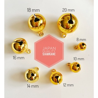 ภาพหน้าปกสินค้าแบ่งขาย กระพรวนญี่ปุ่น เกรดพรีเมี่ยม Japan Quality กระพรวนทองเหลือง สีทอง ทำปลอกคอแมว มีขนาด 8-20 mm. ที่เกี่ยวข้อง