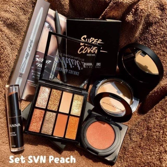 ภาพหน้าปกสินค้าเซตแต่งหน้า Sivanna Peach tone 5 ชิ้น จากร้าน fashions2home บน Shopee