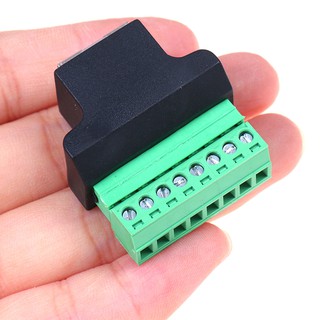 (bigdeals 365) rj 45 female to screw terminal 8 pin อะแดปเตอร์เชื่อมต่อสายเคเบิ้ล