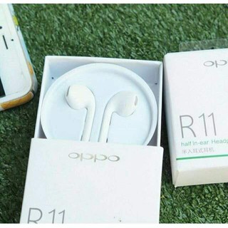 หูฟังOPPO R11 หูฟังออปโป้ R11 ของแท้ หูฟังเอียร์บัด In-Ear Headphones รุ่น MH135(สีขาว) รับประกัน 1ป