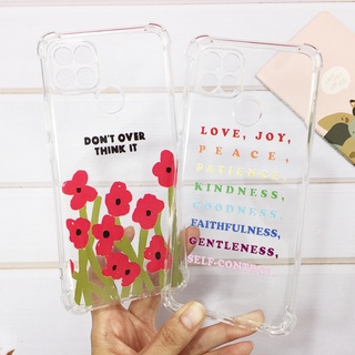 Oppo A15 A54 5G A74 4G A93 A94 4G F7 F9 RENO4 4G/5G RENO5 4G/5G RENO6 5G RENO6Z 5Gพร้อมส่ง เคสใสนิ่มมุมกันกระแทกพิมพ์ลาย