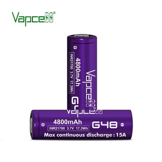 Vapcell G48 INR21700 4800mAh 3.7V ของแท้เช็คโค๊ดได้