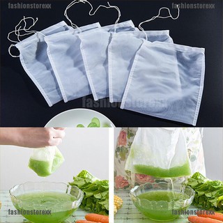 FASHIONSTOREXX▪1x reusable food nut milk tea fruit juice brew wine nylon mesh filter bag