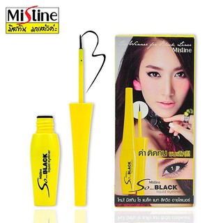 Mistine Eyeliner So Black Matte Liquid Eyeliner มิสทีน อายไลเนอร์ อายไลเนอร์มิสทีน โซ แบล็ค กันน้ำ กันเหงื่อ