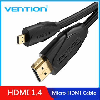 Vention Micro HDMI เป็น HDMI สายเคเบิ้ล 1080P 3D HDMI สําหรับแท็บเล็ต HDTV พีซี