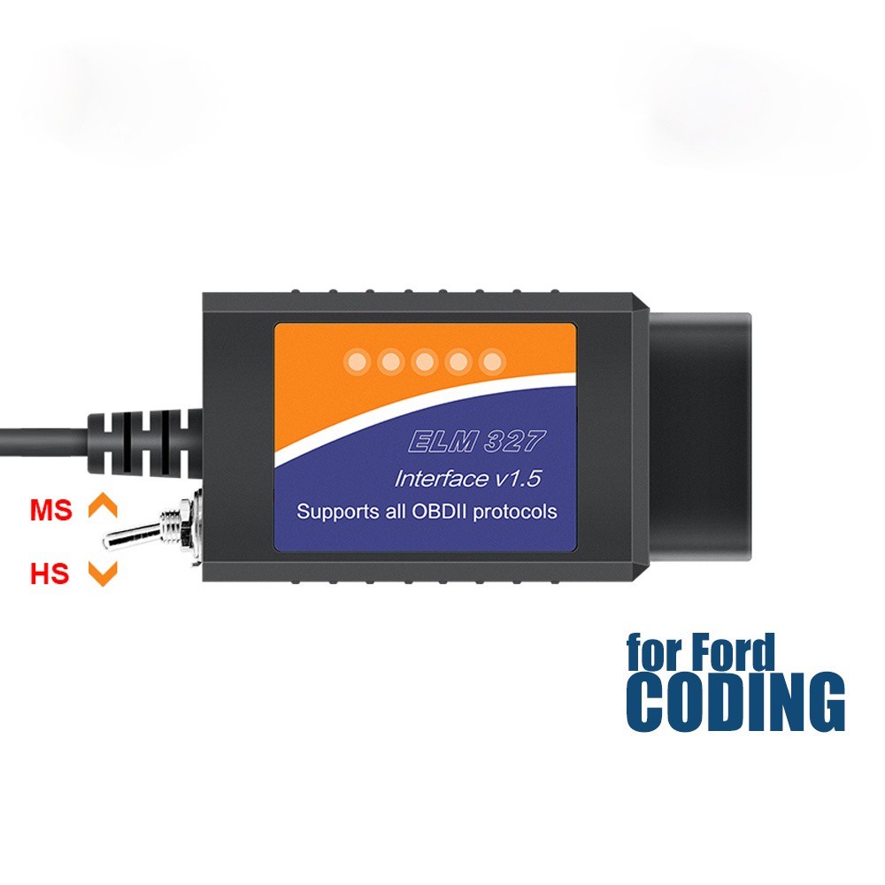Elm327 V1.5 พร้อม HS/MS CAN สวิทช์ FORSCAN Ford ELM327 OBD2 เครื่อง ...