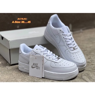 Nike air force 1 รองเท้าผ้าใบผูกเชือกพร้อมกล่อง