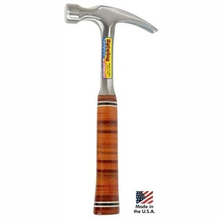 ค้อนทำจากเหล็กท่อนเดียว ด้ามจับหนังแท้ Estwing Hammer - Made in USA - FORGED IN ONE PIECE - Built for the Pros Authentic