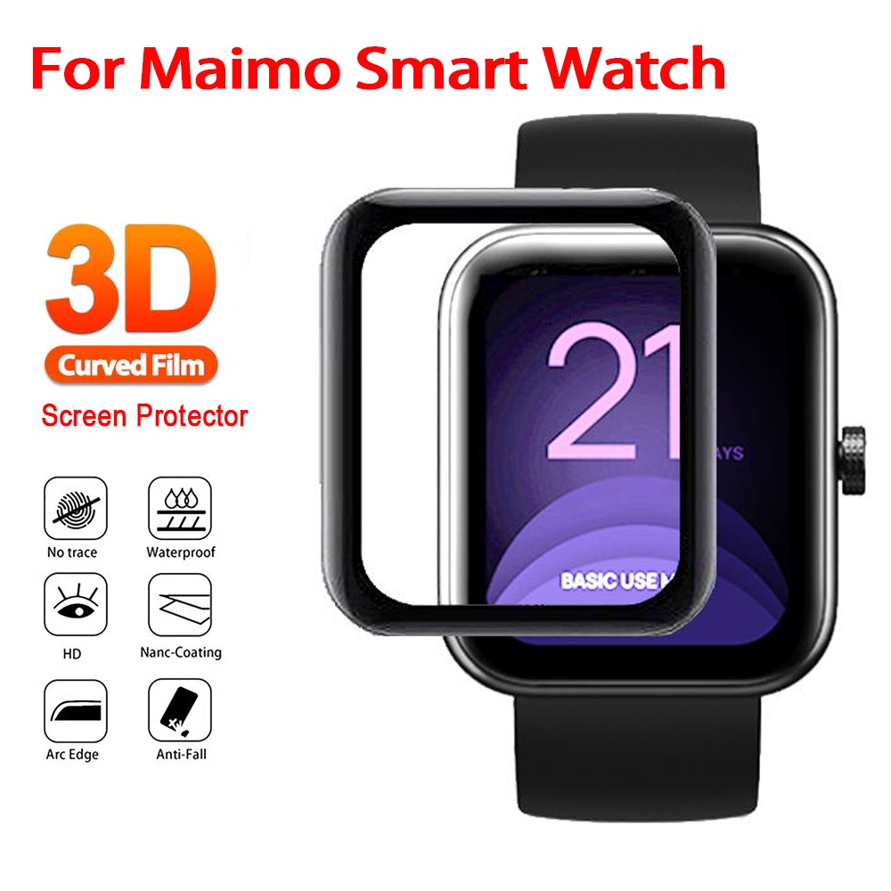 ภาพหน้าปกสินค้าฟิล์ม Maimo Smart Watch ฟิล์มป้องกันรอยหน้าจอ 3D สำหรับ maimo สมาร์ทวอทช์