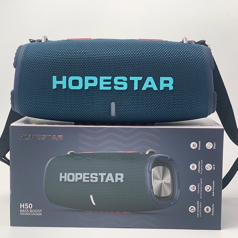 HOPESTAR H50/ H53 ลำโพงบลูทูธ เสียงดีเบสแน่น ดังกระหึ่ม กันน้ำระดับ ...
