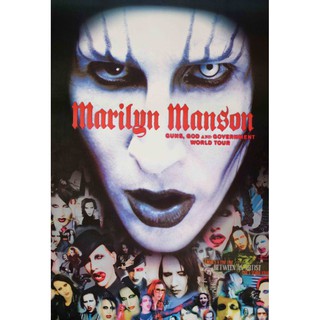 โปสเตอร์ วงดนตรี Marilyn Manson มาริลีน แมนสัน ภาพวงดนตรี โปสเตอร์ติดผนัง โปสเตอร์สวยๆ poster ส่งEMSด่วนให้เลยครับ