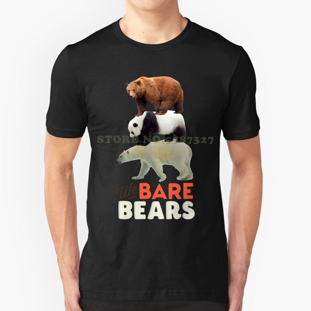 เสื้อยืด-ผ้าฝ้าย-พิมพ์ลายกราฟฟิค-we-bare-real-bears-สําหรับผู้ชาย-o65yt667252สามารถปรับแต่งได้
