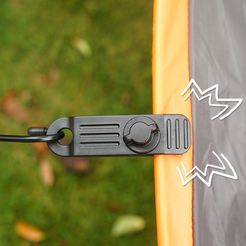 ภาพสินค้าพร้อมส่ง Camping ตัวหนีบผ้าใบ ผ้าฟลายชีท โดยไม่ต้องเจาะรู ล็อคแน่น ปลดล็อคง่าย Windproof Fixed buckle Plastic clip จากร้าน hamham724 บน Shopee ภาพที่ 3