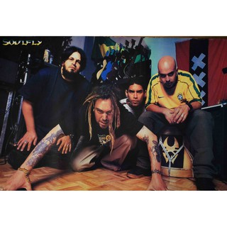 โปสเตอร์ Soulfly โซลฟลาย วง ดนตรี เฮฟวี เมทัล อเมริกา รูป ภาพ ติดผนัง สวยๆ poster 34.5x23.5นิ้ว(88x60 ซม.โดยประมาณ)