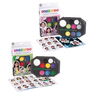 Snazaroo สีเพ้นท์หน้า 8 สี แถมพู่กัน จำนวน 1 กล่อง