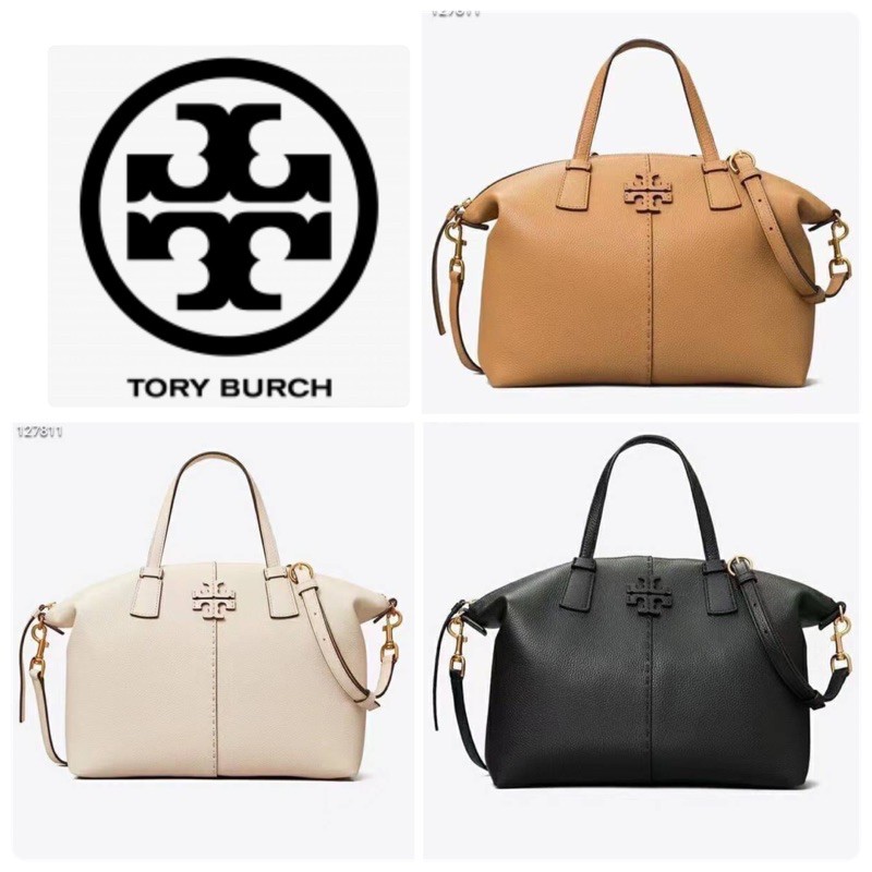 Tory Burch McGraw TopZip Satchel bag Shopee Thailand