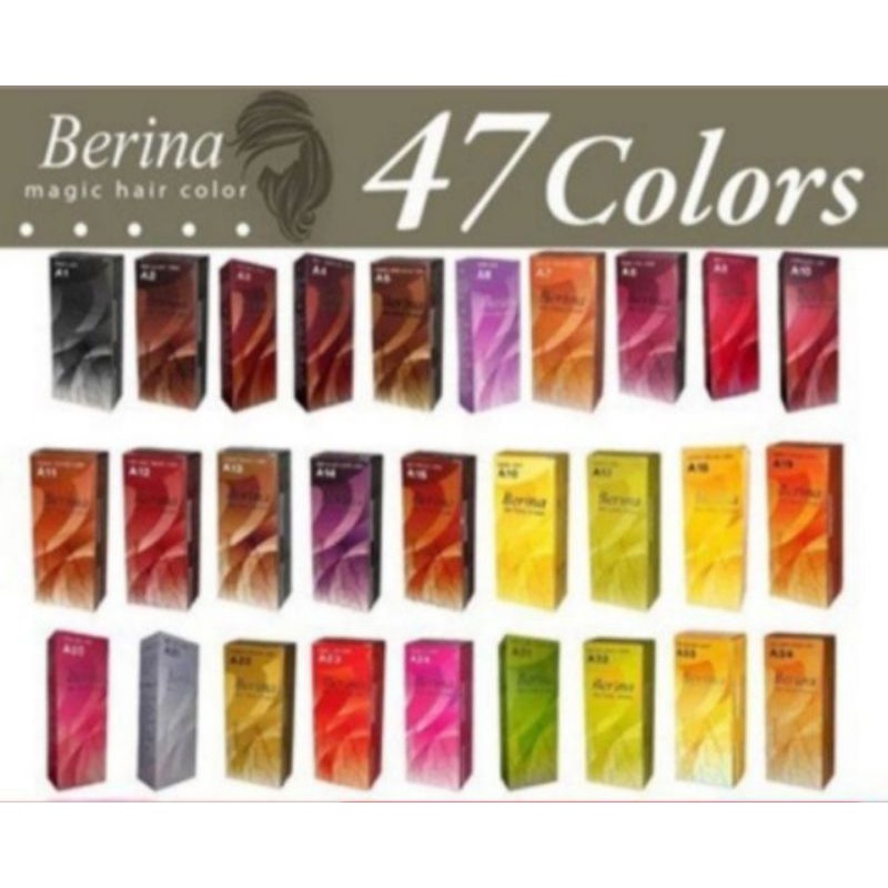รูปภาพสินค้าแรกของBerina Hair Color เบอรีน่า สีย้อมผม สีผมเบอริน่า A17-A36