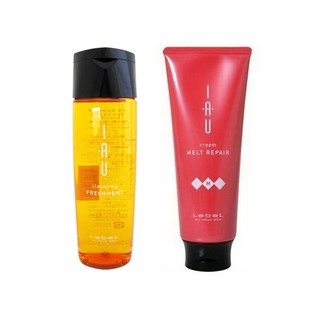 Lebel freshment shampoo +Melt repair treatment แชมมพุสำหรับสาวผมมันิเส้นใหย่ ลดมั้นลดชี้ฟู ลดแห้งปลาย