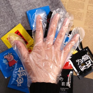 ภาพขนาดย่อของสินค้ายอด 1 ซองมี 1 คู่​ ถุงมือพลาสติก​ ถุงมือย้อมผม​ ถุงมือแบบมีซองพกพา (ส่งแบบคละสี)