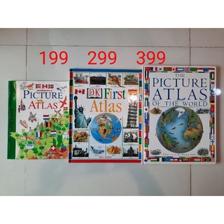 หนังสือเด็กภาษาอังกฤษแผนที่โลก World Atlas
