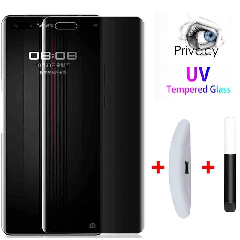 uv-ฟิล์มกันมองข้าง-แบบกระจกนิรภัย-คุณภาพดีเยียม-ฟิล์มกันเสือก-huawei-mate-50-40-30-30-20-p60-p50-p40-p30-nova-10-9-8-pro-4g-5g-2023