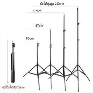 ภาพหน้าปกสินค้าขาตั้งไฟไลฟสด ขาตั้งกล้อง ขาตั้งไฟสูง2เมตร ขาตั้งปรับระดับได้ ที่เกี่ยวข้อง
