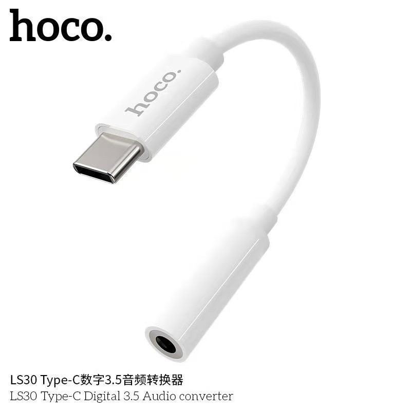 ของแท้100-hoco-ls30-type-c-to-3-5-mm-อุปกรณ์แปลง-ช่อง-type-c-ให้รองรับ-3-5-mm-ใช้ได้ทั้ง-samsung-และ-ipad