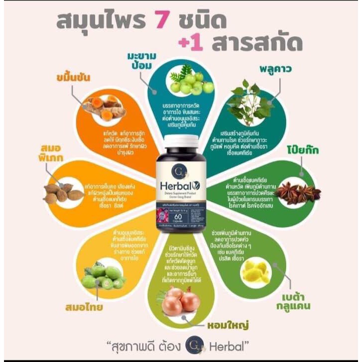 ผลิตภัณฑ์เสริมอาหาร-g-herbal-สมุนไพรจากธรรมชาติ-ที่ช่วยเสริมสร้างระบบภูมิคุ้มกันร่างกาย-ให้เเข็งเเรง-ไม่ป่วยง่าย