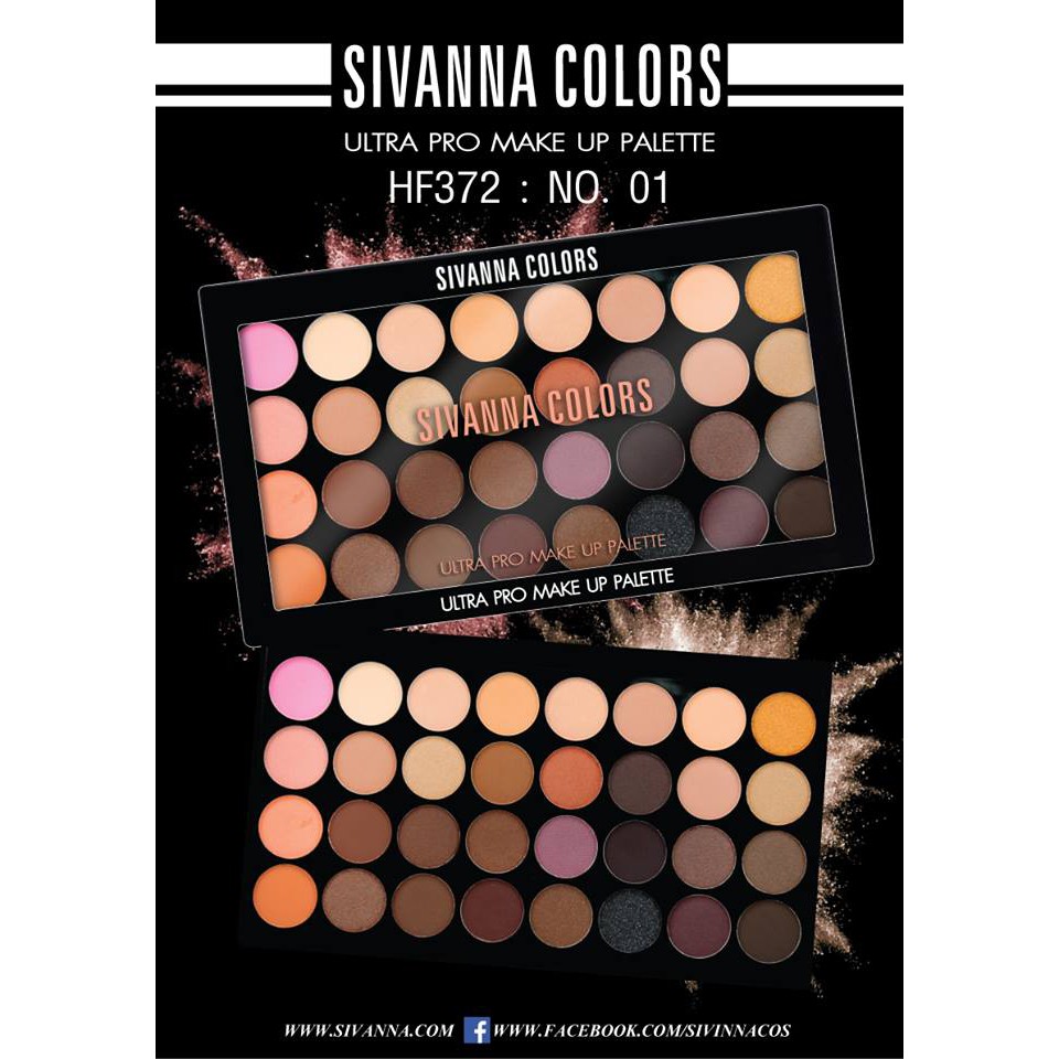 พาเลทอายแชโดว์-sivanna-ultra-pro-make-up-palette-hf372