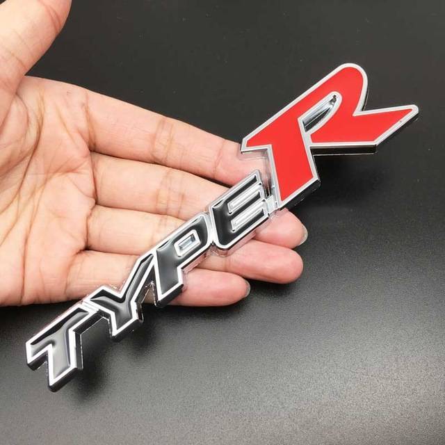 🧸 โลหะรถด ้ านข ้ างสัญลักษณ ์ ป ้ ายสติกเกอร ์ สําหรับ Honda Type R ...