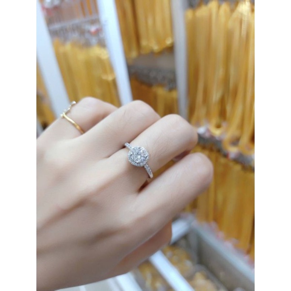 แหวนทองคำขาว-แหวนเพชรคละแบบ