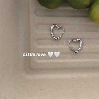 ต่างหู รูปหัวใจ ขนาดเล็ก สวยหรู เรียบง่าย อินเทรนด์ สําหรับนักเรียน 19830