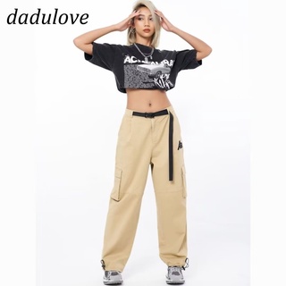 DaDulove💕 New Ins Korean Style Overalls Loose Wide Leg Pants Casual Pants Fashion plus Size Womens Clothing