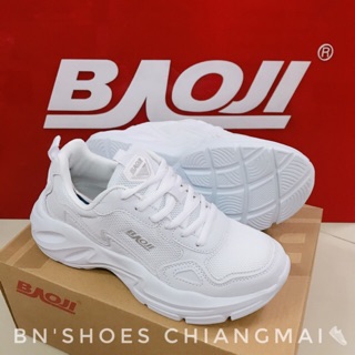 ภาพหน้าปกสินค้ารองเท้าผ้าใบผู้หญิงสีขาว baoji 💖แท้💯 รุ่น BJW 619 สีขาวล้วน ที่เกี่ยวข้อง