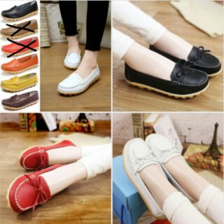 รองเท้าหนังนิ่ม(พร้อมส่ง)ไซส์35-44