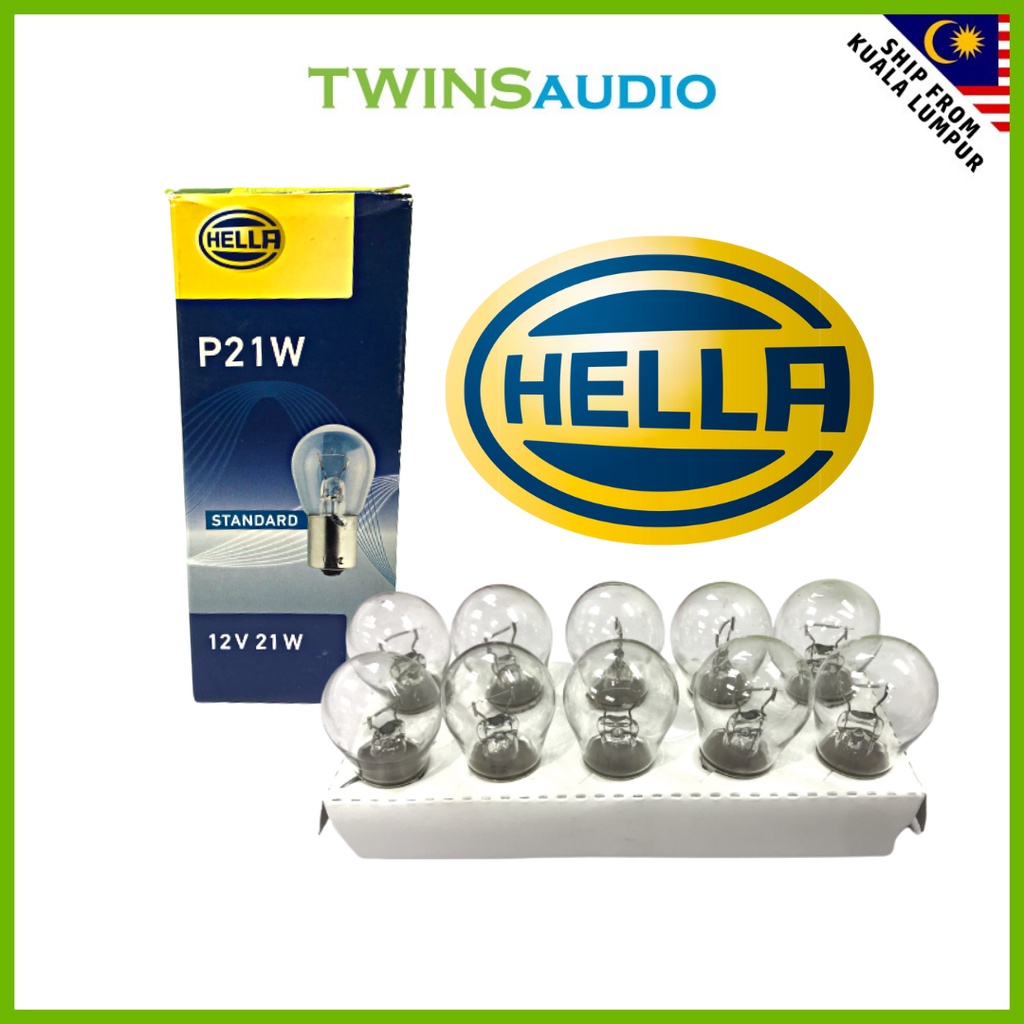 หลอดไฟฮาโลเจน HELLA P21 5W P21W W21 5W GERMANY | Shopee Thailand