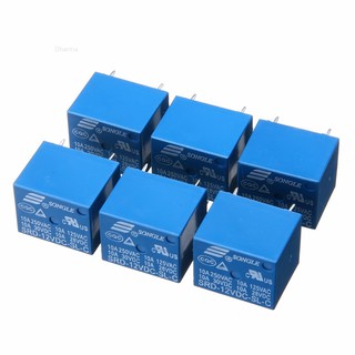 รีเลย์พาวเวอร์ SONGLE SRD-12VDC-SL-C T73-12V 10A 5 Pin 2 ชิ้น 5 ชิ้น 10 ชิ้น