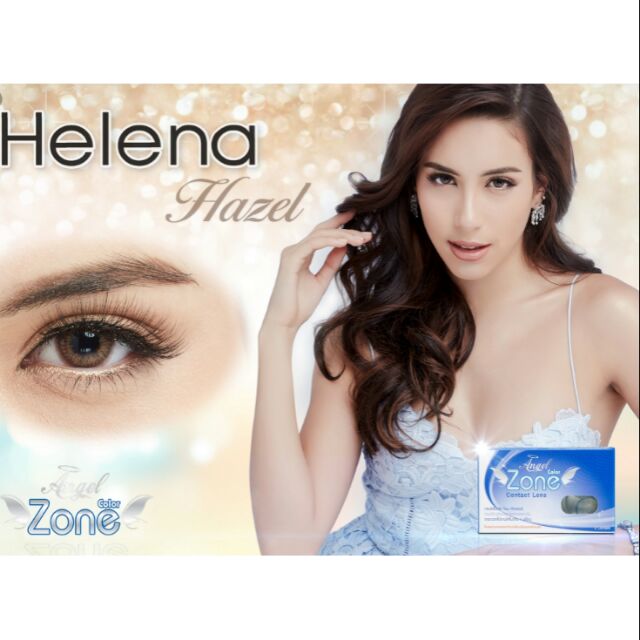 AngelZone คอนแทคเลนส์ รุ่น Helena สีน้ำตาล Hazel Angel Zone Color ...