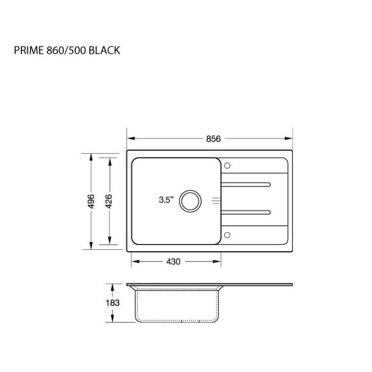 อ่างล้างจานหินแกรนิต-รุ่น-prime-860-500-black-ก๊อกน้ำ-รุ่น-aztac-ii-black