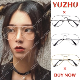 ภาพหน้าปกสินค้า(YUZHU) COD แฟชั่นตะวันตกแว่นตากรอบขนาดใหญ่แว่นตานักบินโลหะย้อนยุคผู้หญิง ซึ่งคุณอาจชอบสินค้านี้