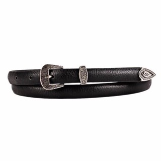 Fin 1 เข็มขัดผู้หญิง Womens Belt รุ่น Country Style 2112 - สีดำ