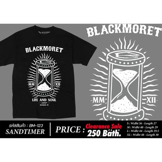 Blackmoret เสื้อยืดแขนสั้น สีดำ ลาย Sandtimer